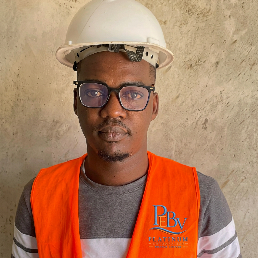 Mulyalya Alvin Claudio, Quantity Surveyor & Construction Site Manager of Platinum Enterprises Rwanda Limited